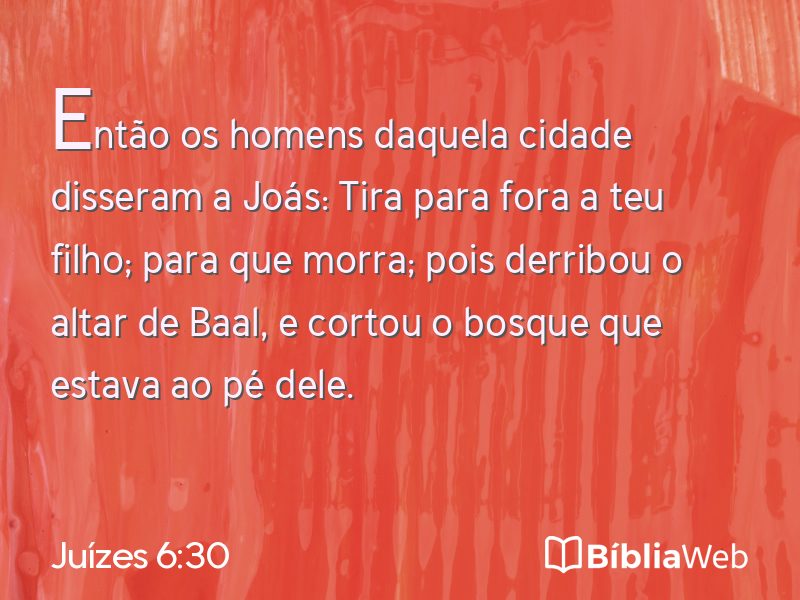 Juízes 6:30 em imagem para compartilhar