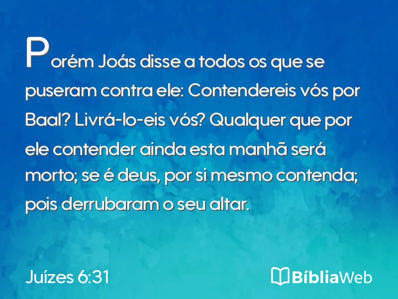 Juízes 6:31 em imagem para compartilhar