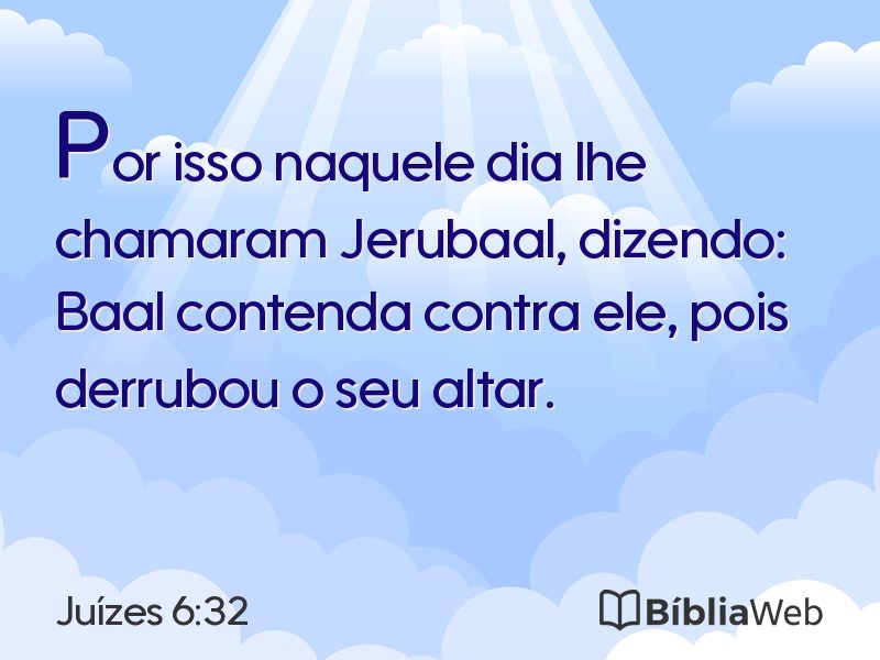Juízes 6:32 em imagem para compartilhar