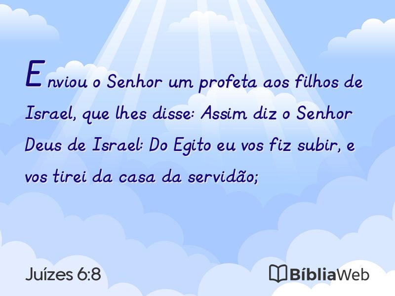 Juízes 6:8 em imagem para compartilhar