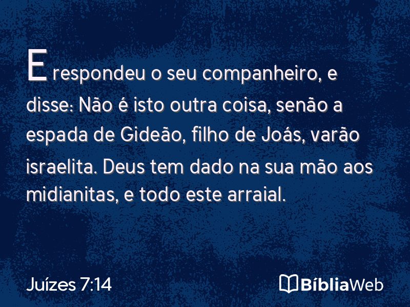 Juízes 7:14 em imagem para compartilhar