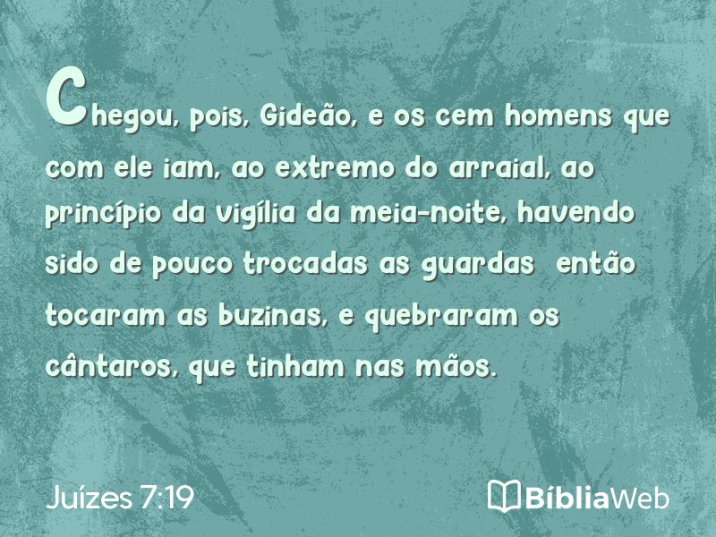 Juízes 7:19 em imagem para compartilhar