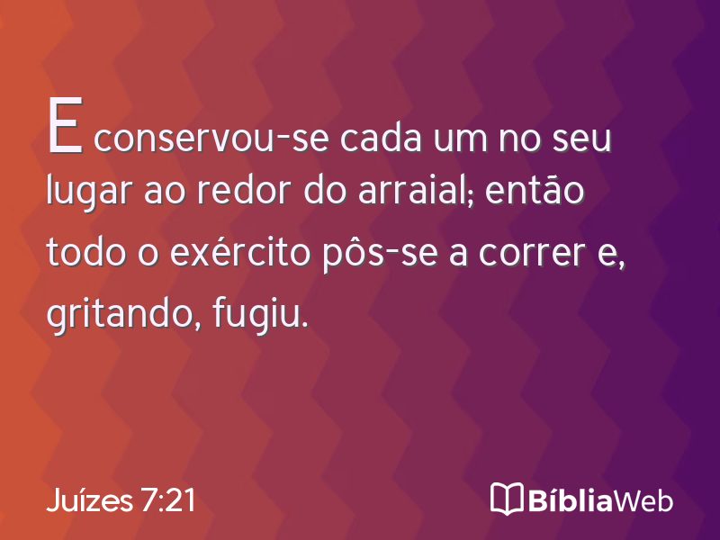 Juízes 7:21 em imagem para compartilhar