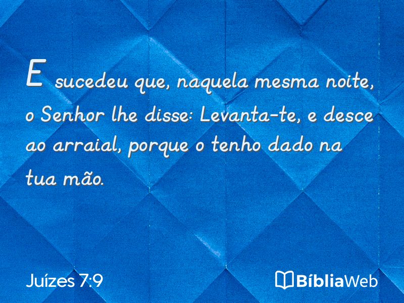 Juízes 7:9 em imagem para compartilhar