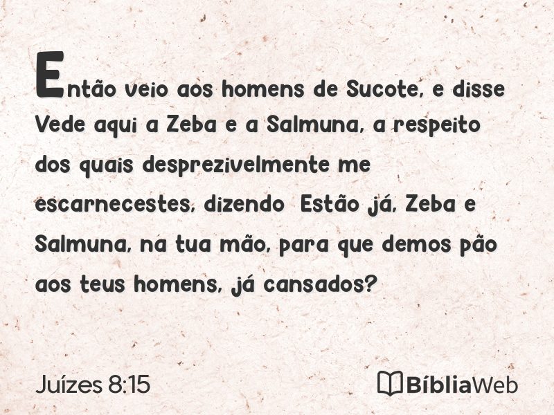 Juízes 8:15 em imagem para compartilhar
