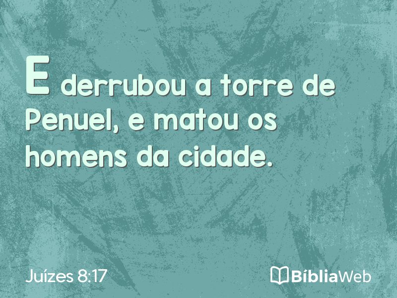 Juízes 8:17 em imagem para compartilhar