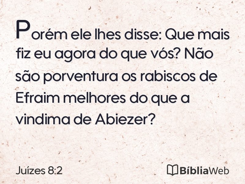 Juízes 8:2 em imagem para compartilhar