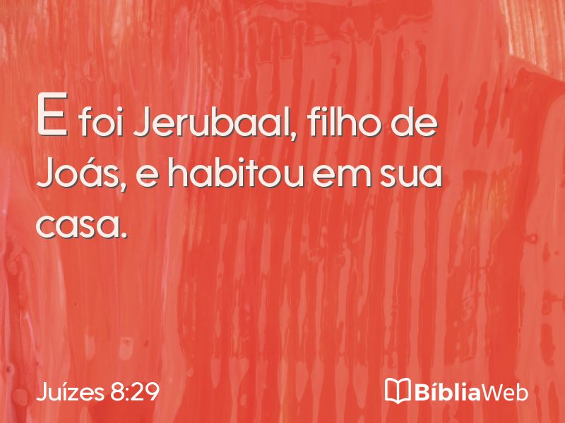 Juízes 8:29 em imagem para compartilhar