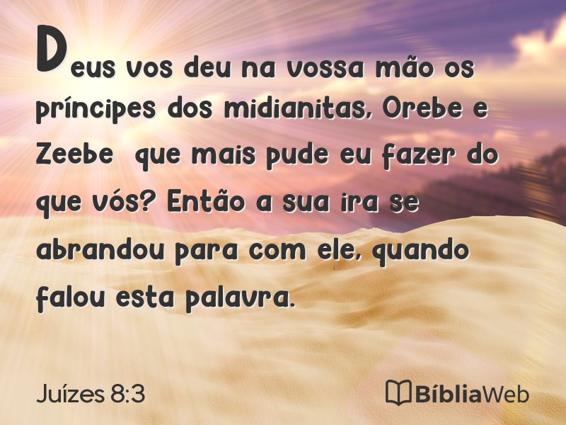 Juízes 8:3 em imagem para compartilhar