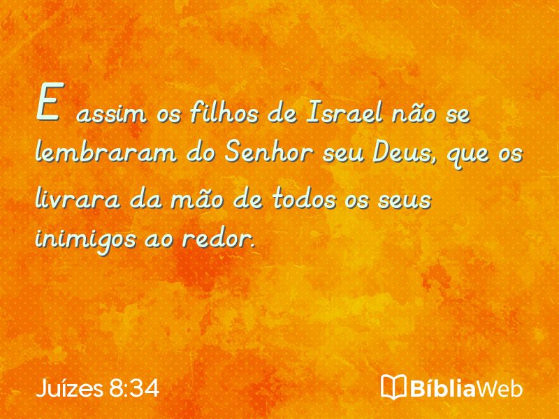 Juízes 8:34 em imagem para compartilhar