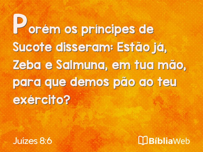 Juízes 8:6 em imagem para compartilhar