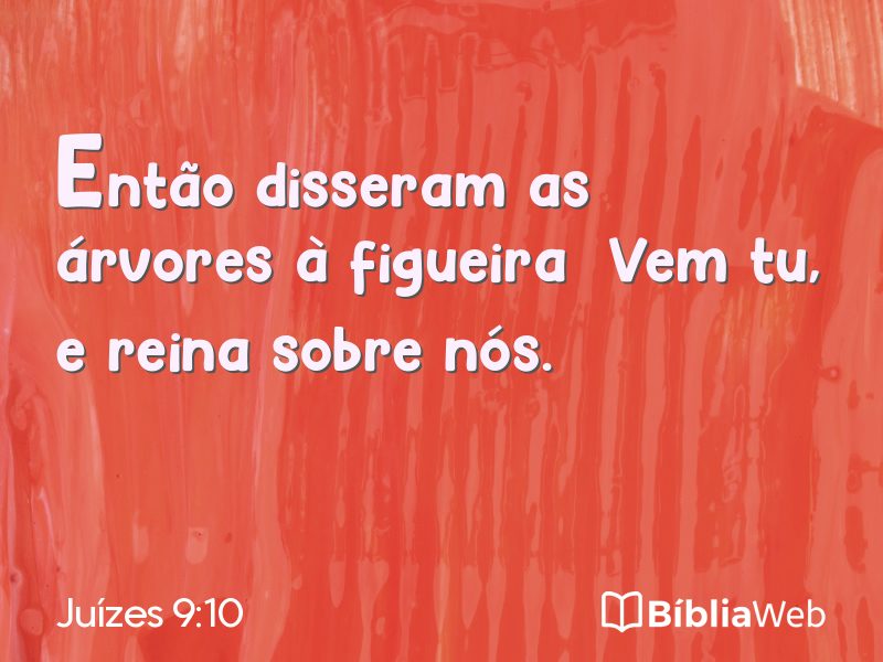 Juízes 9:10 em imagem para compartilhar