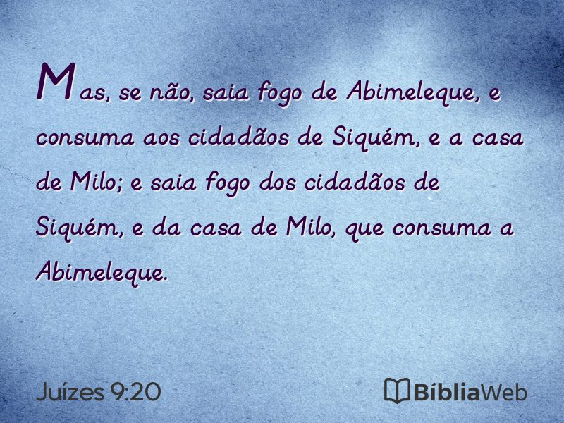 Juízes 9:20 em imagem para compartilhar