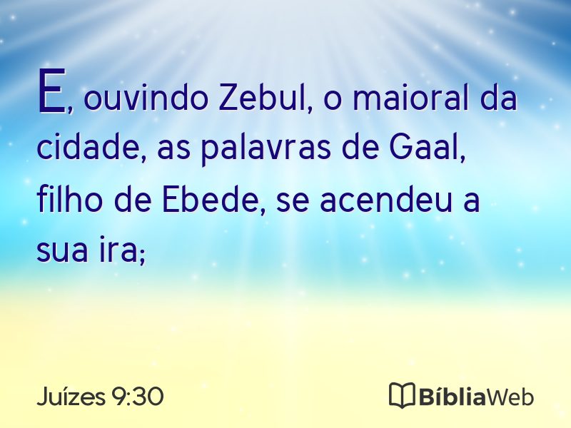 Juízes 9:30 em imagem para compartilhar