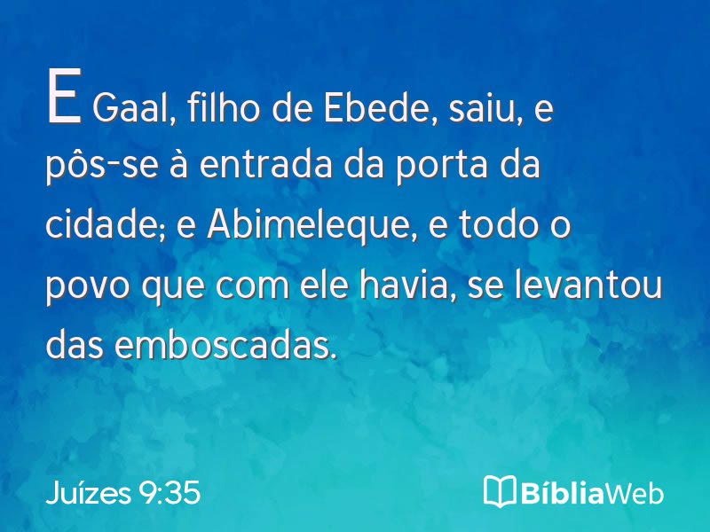 Juízes 9:35 em imagem para compartilhar