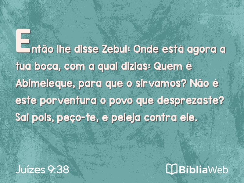 Juízes 9:38 em imagem para compartilhar