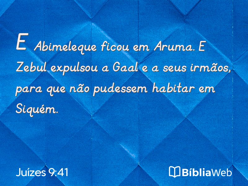 Juízes 9:41 em imagem para compartilhar