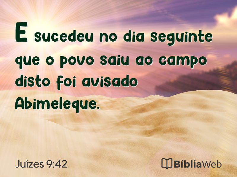 Juízes 9:42 em imagem para compartilhar