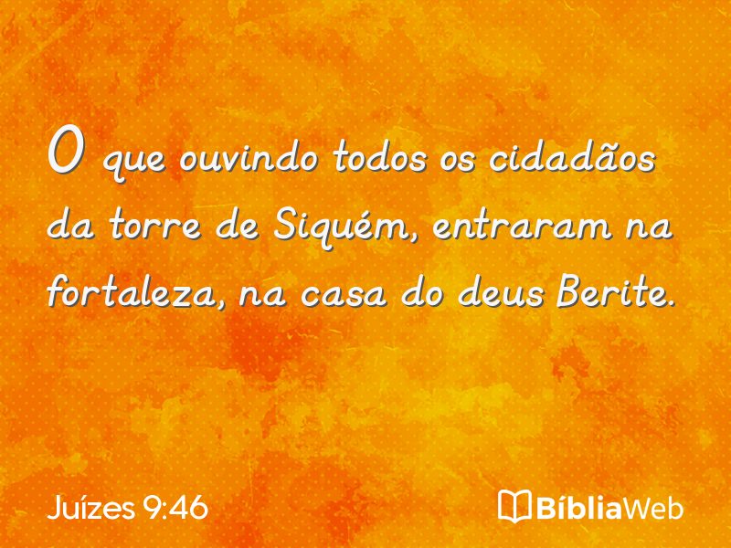 Juízes 9:46 em imagem para compartilhar