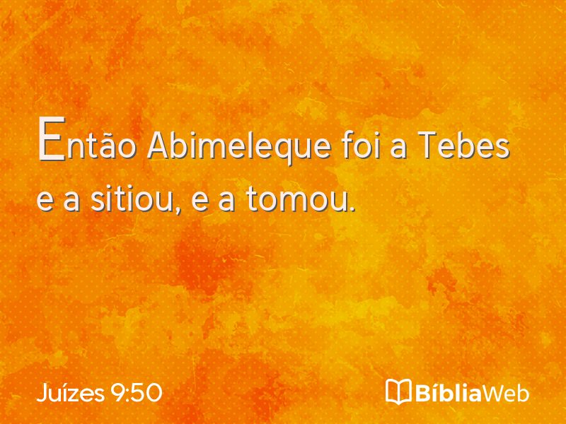 Juízes 9:50 em imagem para compartilhar