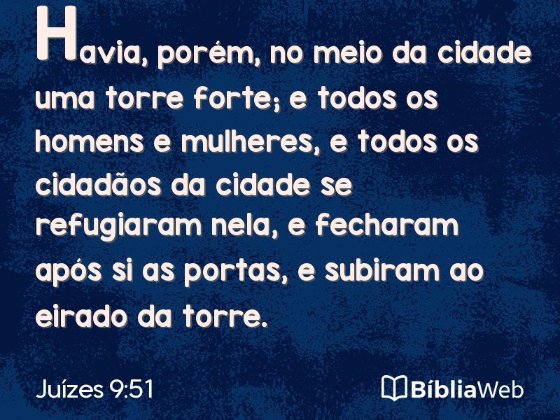 Juízes 9:51 em imagem para compartilhar