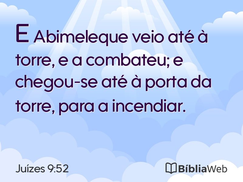 Juízes 9:52 em imagem para compartilhar
