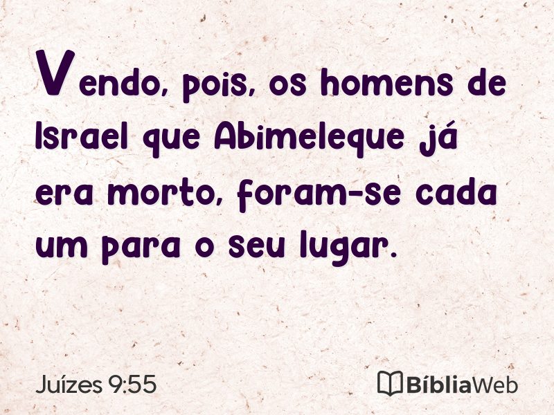 Juízes 9:55 em imagem para compartilhar