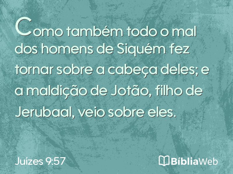 Juízes 9:57 em imagem para compartilhar