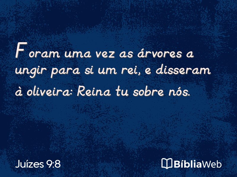 Juízes 9:8 em imagem para compartilhar