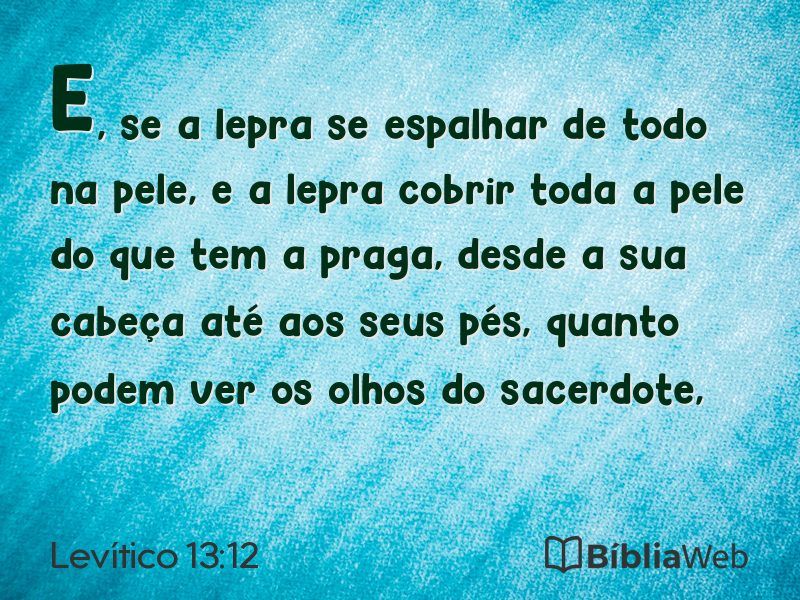 Levítico 13:12 em imagem para compartilhar