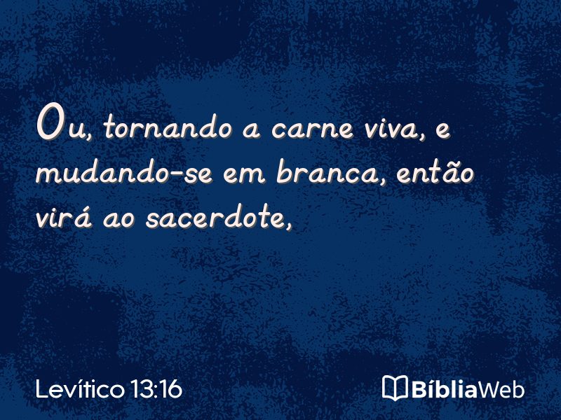 Levítico 13:16 em imagem para compartilhar