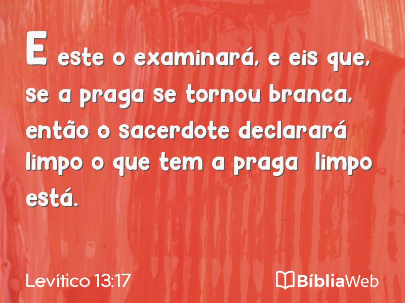 Levítico 13:17 em imagem para compartilhar