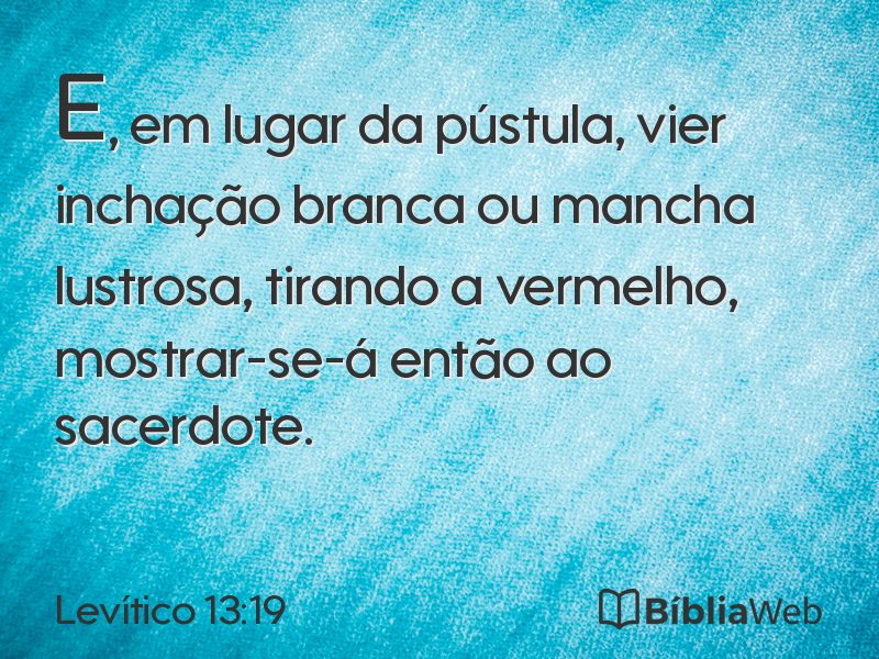 Levítico 13:19 em imagem para compartilhar