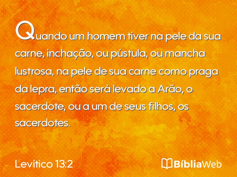 Levítico 13:2 em imagem para compartilhar