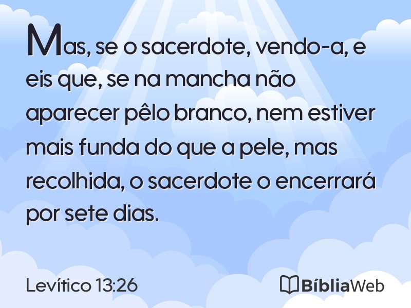 Levítico 13:26 em imagem para compartilhar