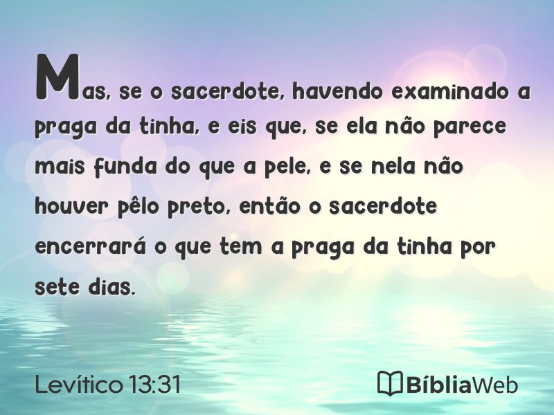 Levítico 13:31 em imagem para compartilhar