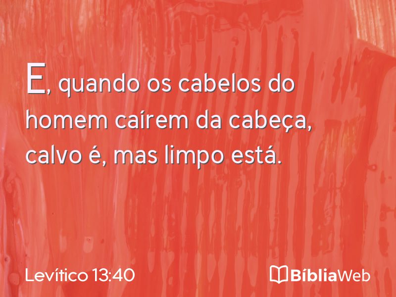 Levítico 13:40 em imagem para compartilhar
