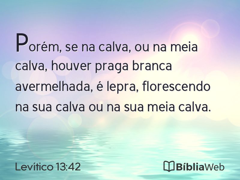 Levítico 13:42 em imagem para compartilhar