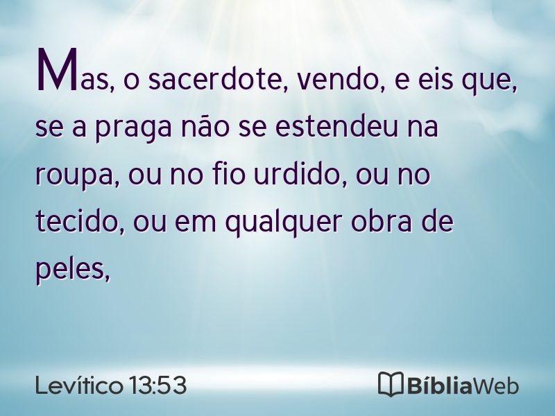 Levítico 13:53 em imagem para compartilhar