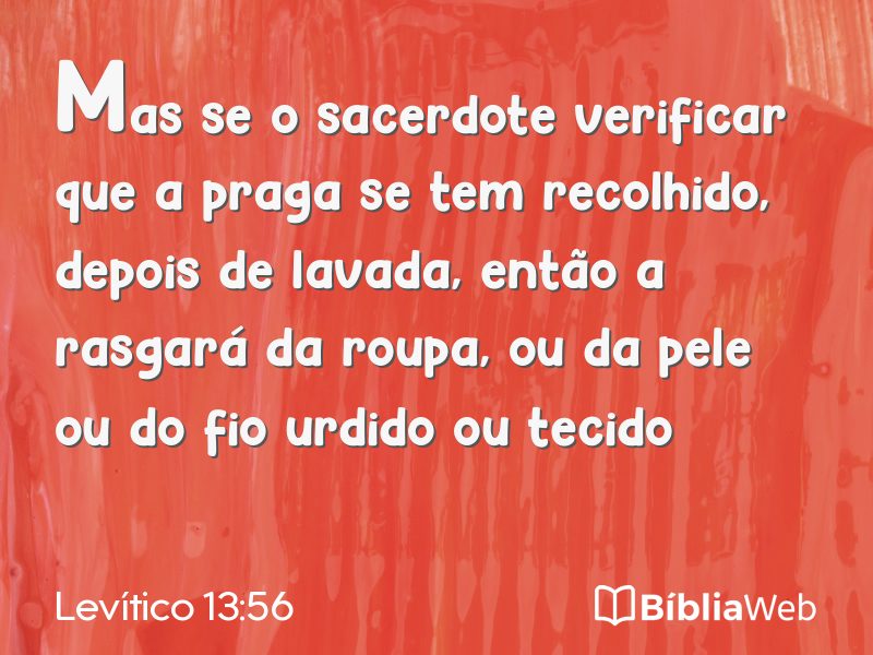 Levítico 13:56 em imagem para compartilhar