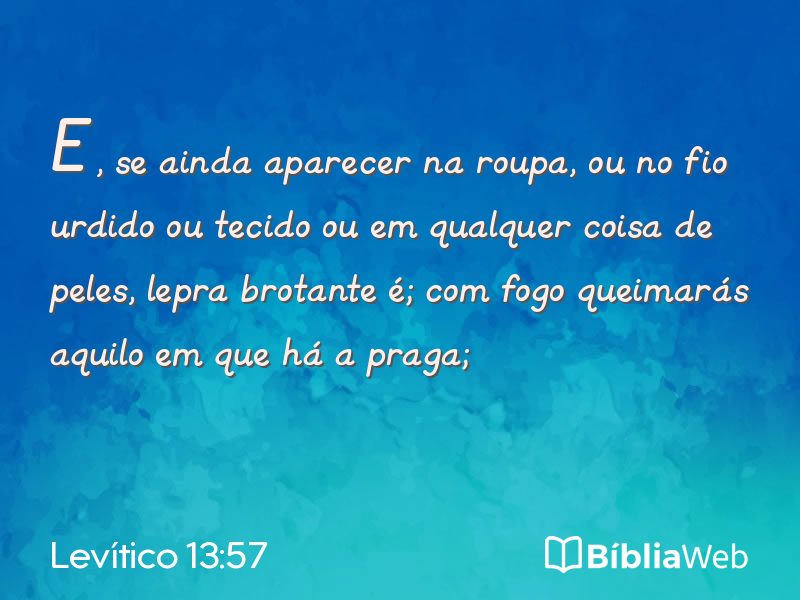 Levítico 13:57 em imagem para compartilhar
