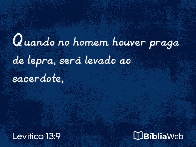 Levítico 13:9 em imagem para compartilhar