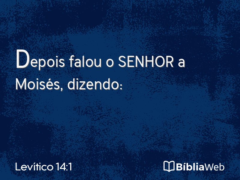 Levítico 14:1 em imagem para compartilhar