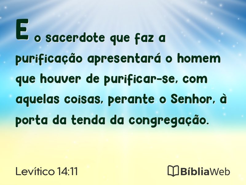 Levítico 14:11 em imagem para compartilhar