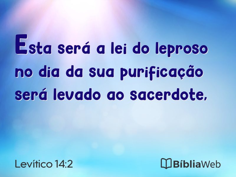 Levítico 14:2 em imagem para compartilhar