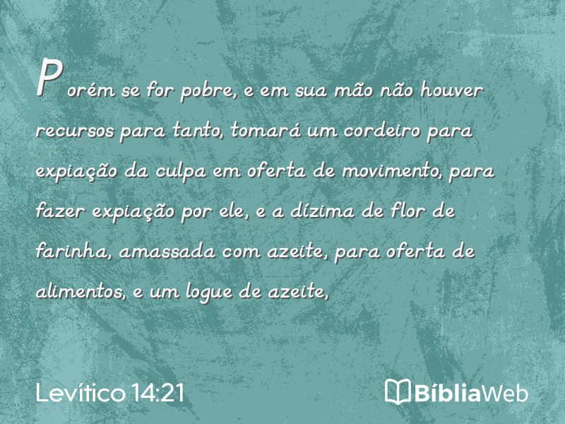 Levítico 14:21 em imagem para compartilhar