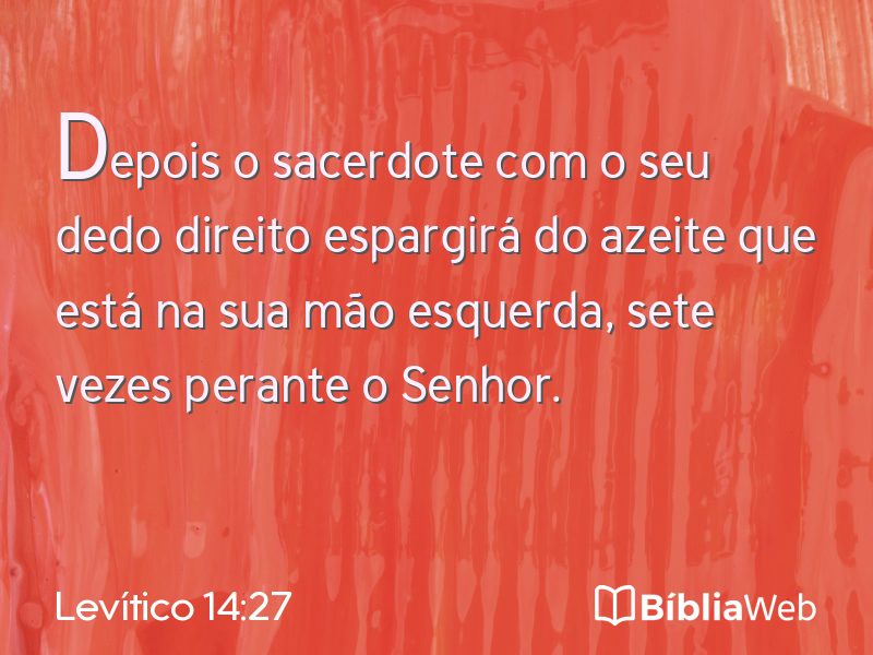 Levítico 14:27 em imagem para compartilhar