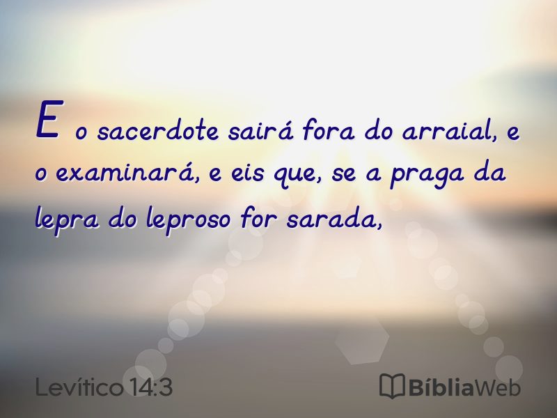 Levítico 14:3 em imagem para compartilhar