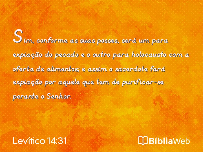 Levítico 14:31 em imagem para compartilhar