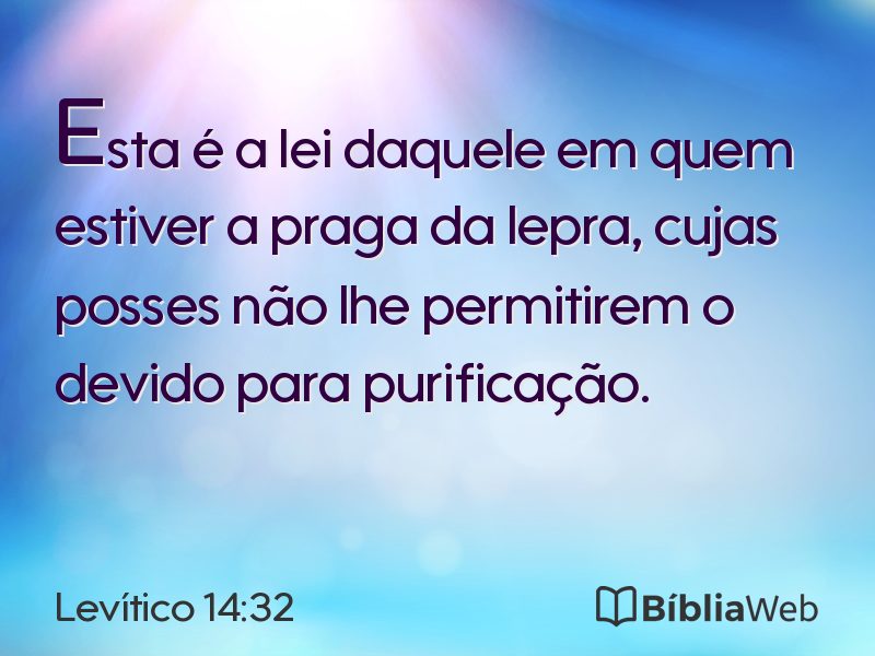 Levítico 14:32 em imagem para compartilhar